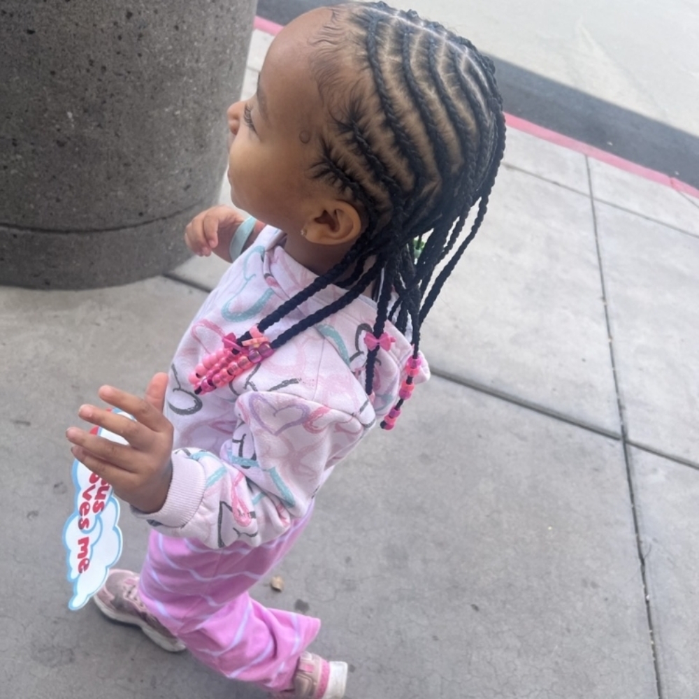 Kids Freestyle Braids (Hair Added) at Braidz Etc in Phoenix, AZ