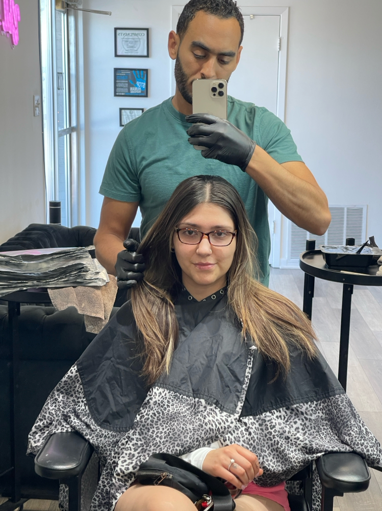 Hair stylist consultation