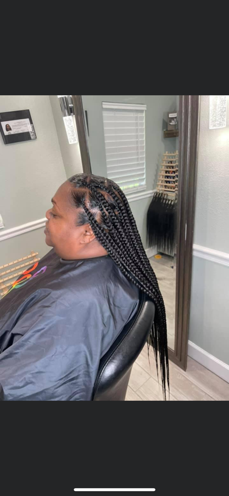 Large Knotless Braids