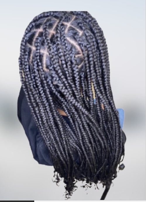 Medium knotless box Braids