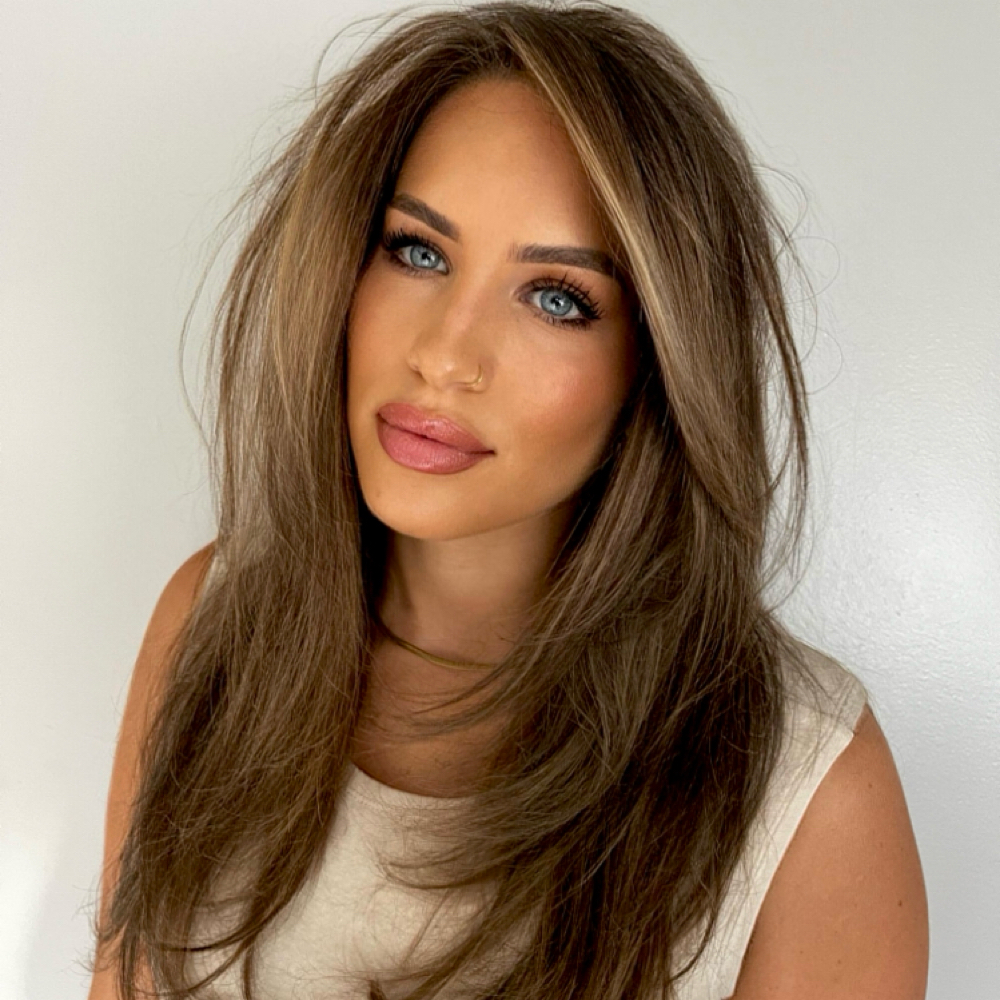 Lowlights  + Gloss + Cut + blow dry at Zemra Salon in Westborough, MA