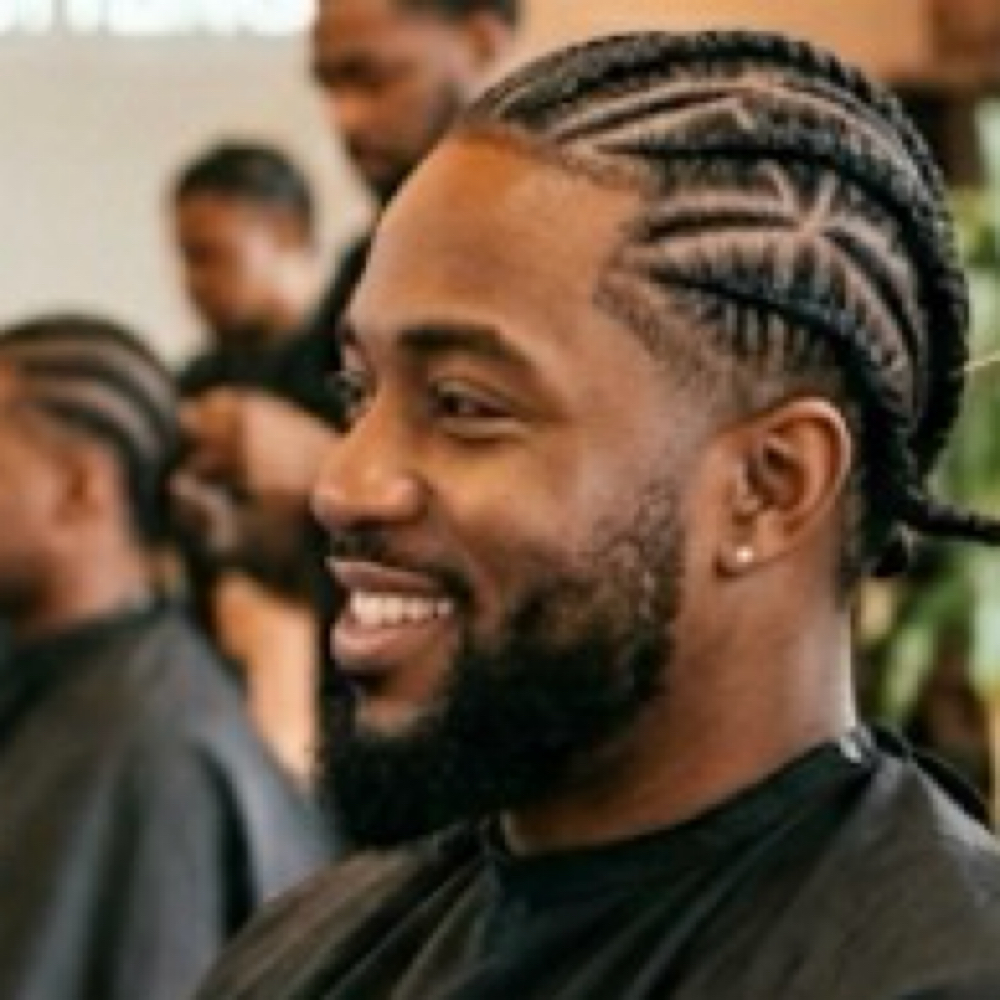 Men's Cornrows (Natural Hair) at Luna Mae Hair Studio in Glenolden, PA