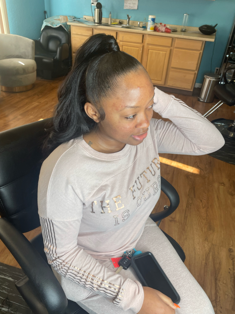HALF UP HALF DOWN at Drea’s hair design in Oakland, CA