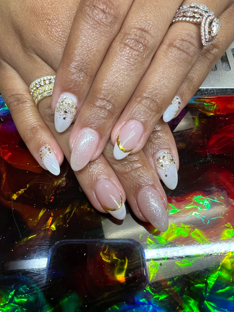 Almond Full Set Gel Polish Included at Pop of Color by Zipporah in St. Albans, NY