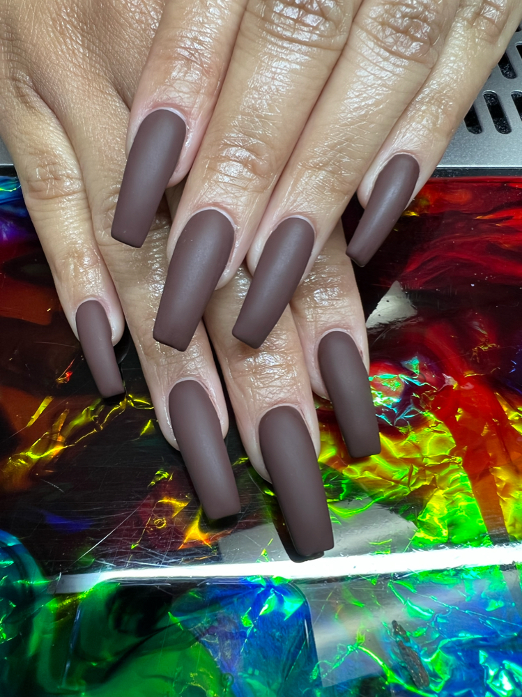Coffin Full Set Gel Polish Included at Pop of Color by Zipporah in St. Albans, NY
