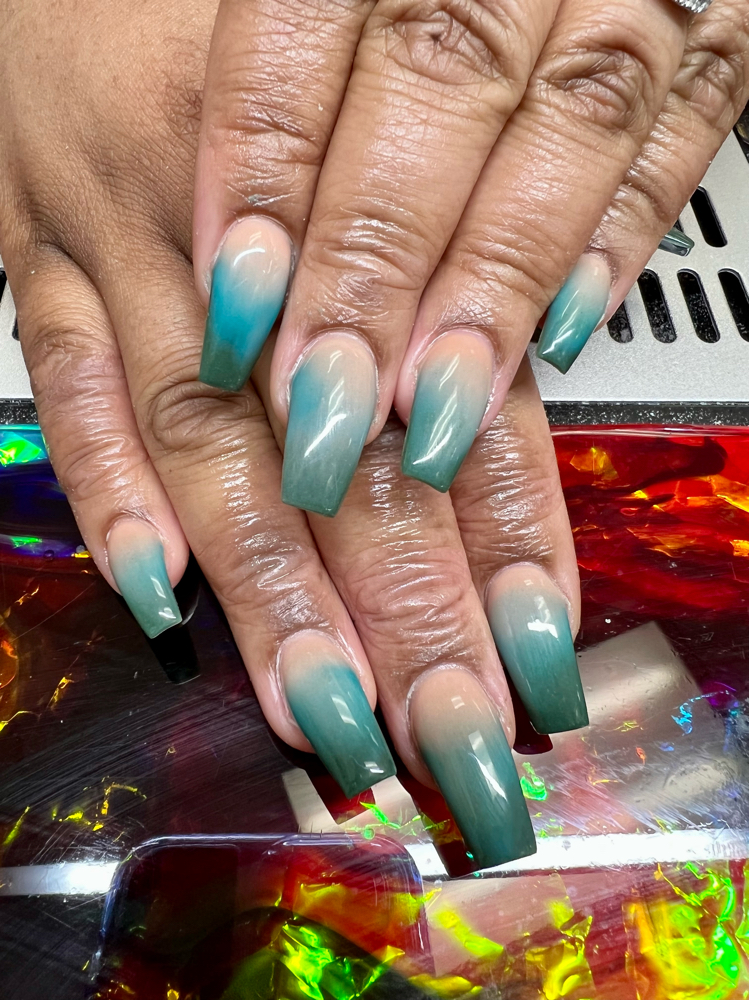 Coffin Ombré Full Set at Pop of Color by Zipporah in St. Albans, NY
