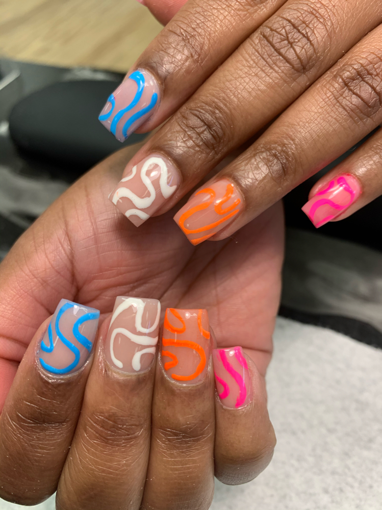 Square Full Set Gel Polish Included at Pop of Color by Zipporah in St. Albans, NY