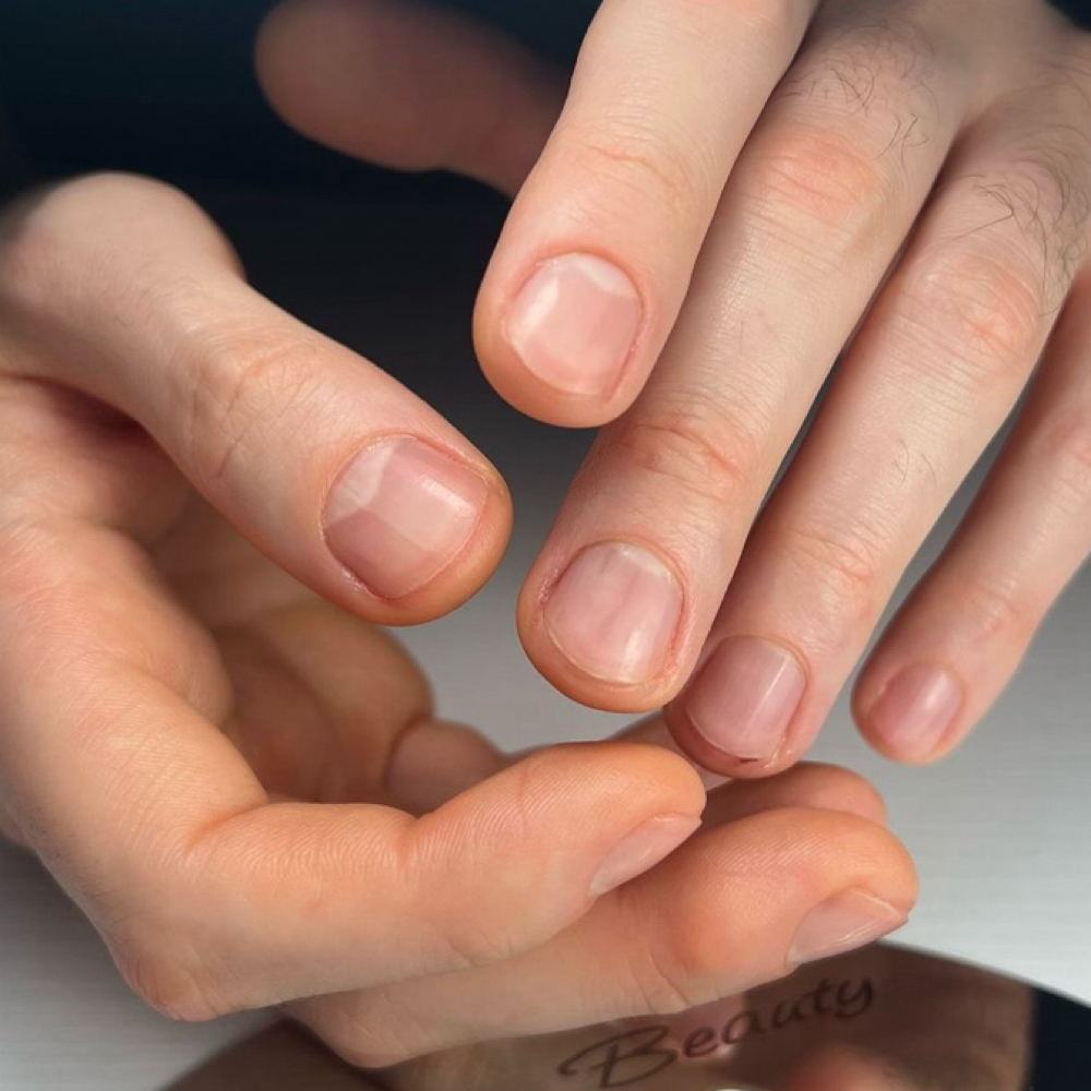 Men’s manicure at Nails & Secrets Lounge in El Paso, TX