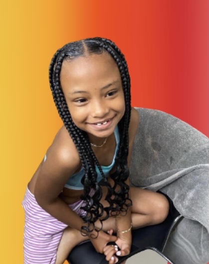 LIttle Girls Jumbo box braids