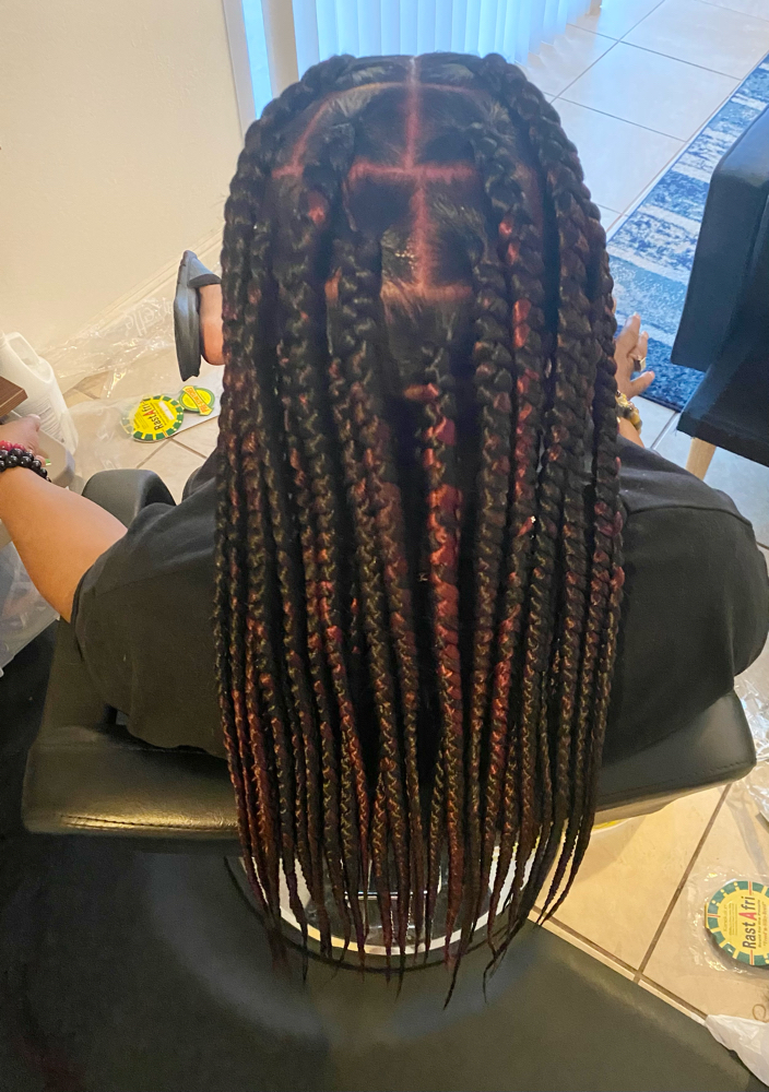 Lg Knotless Box Braids Reg Length
