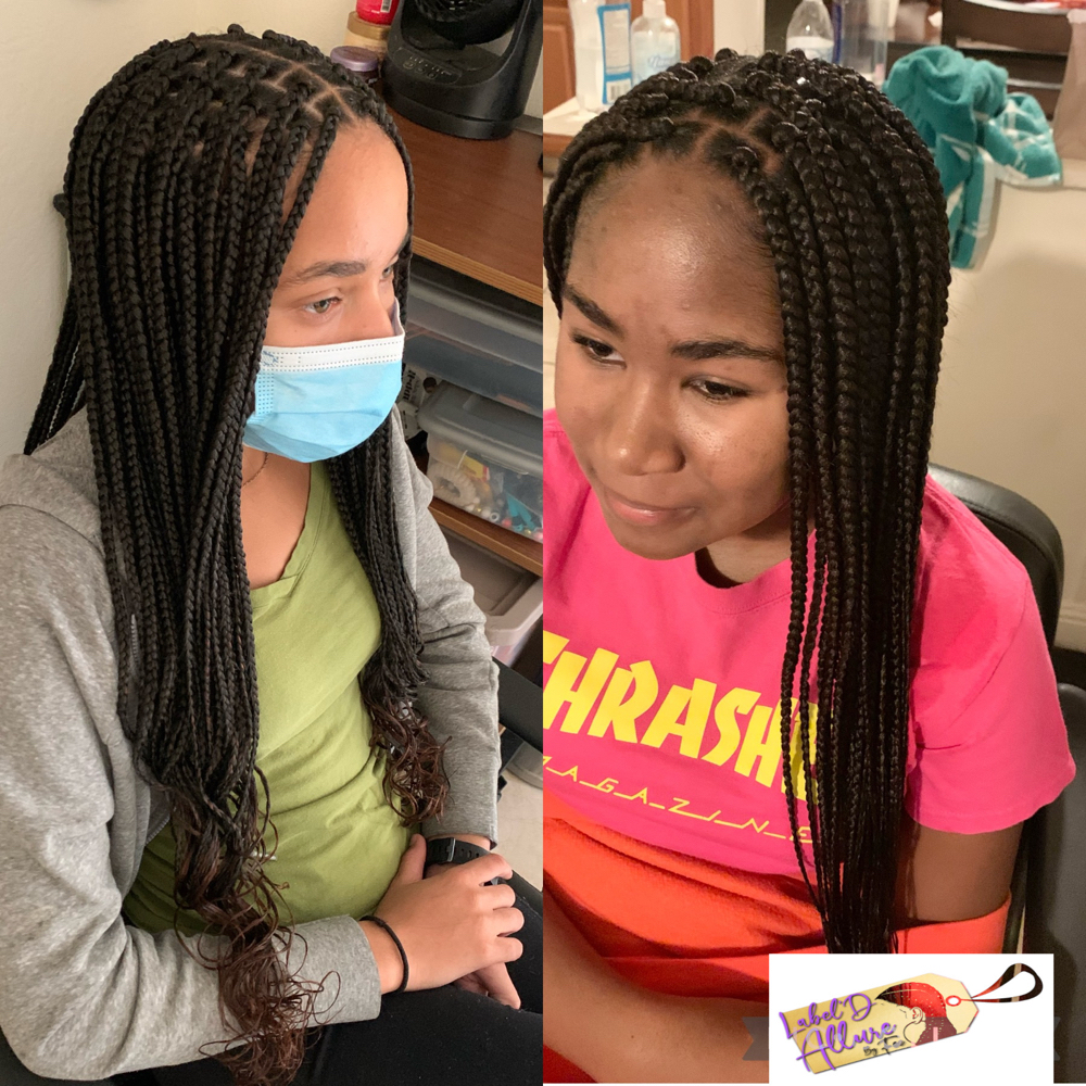 Sm Traditional Box Braids Rg Length