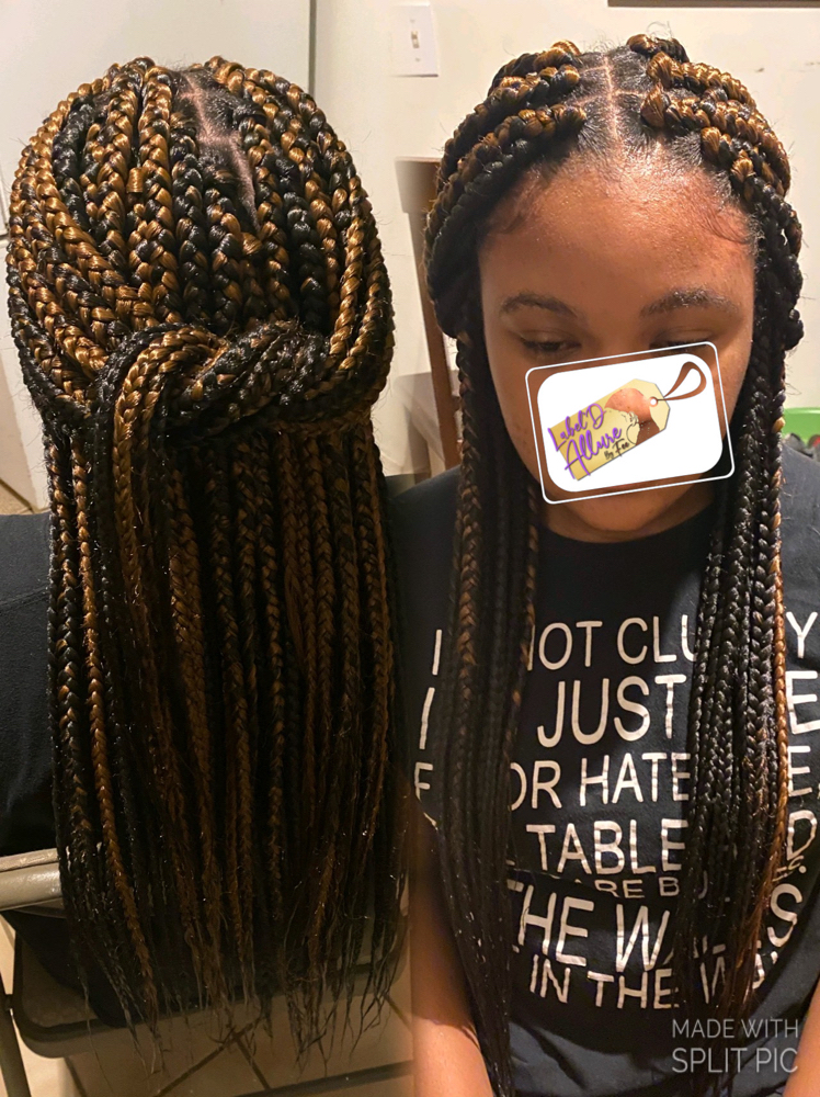 Med Tradtional Box Braids Rg Length