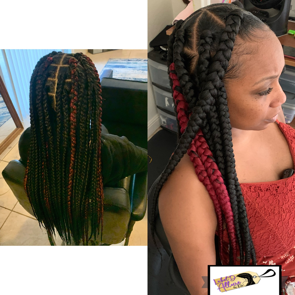 Lg Traditional Box Braids Rg Length
