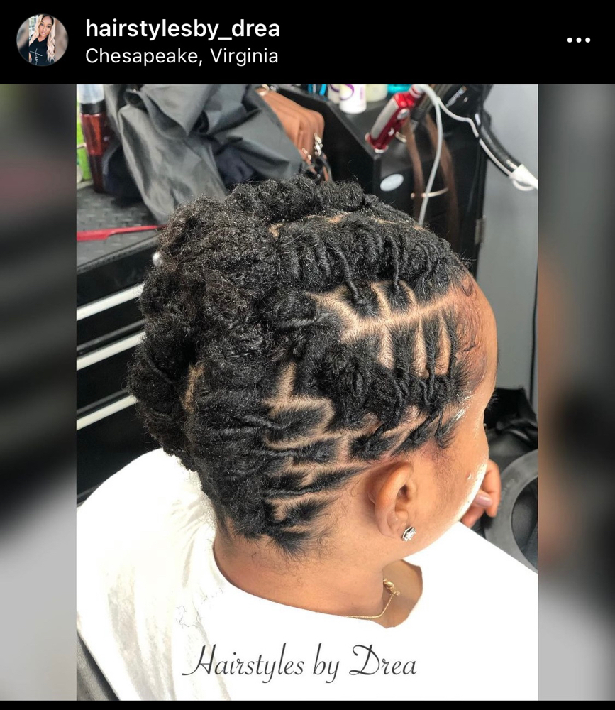 Retwist & Style Large Locs