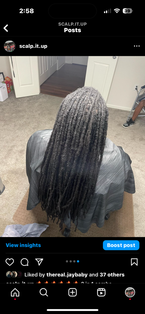Long Loc Wash & Retwist
