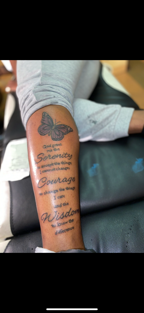 Calf Tattoo