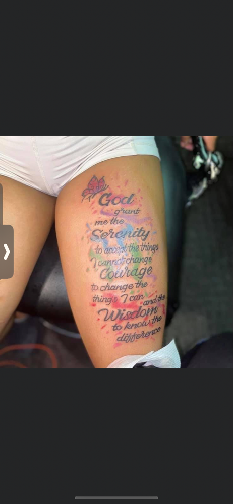 Thigh Tattoo