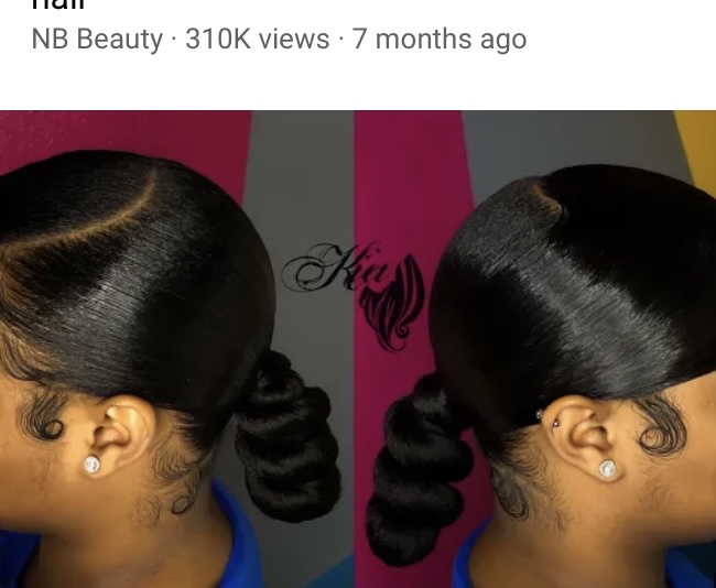 Slick Back Pony Or Updo Style
