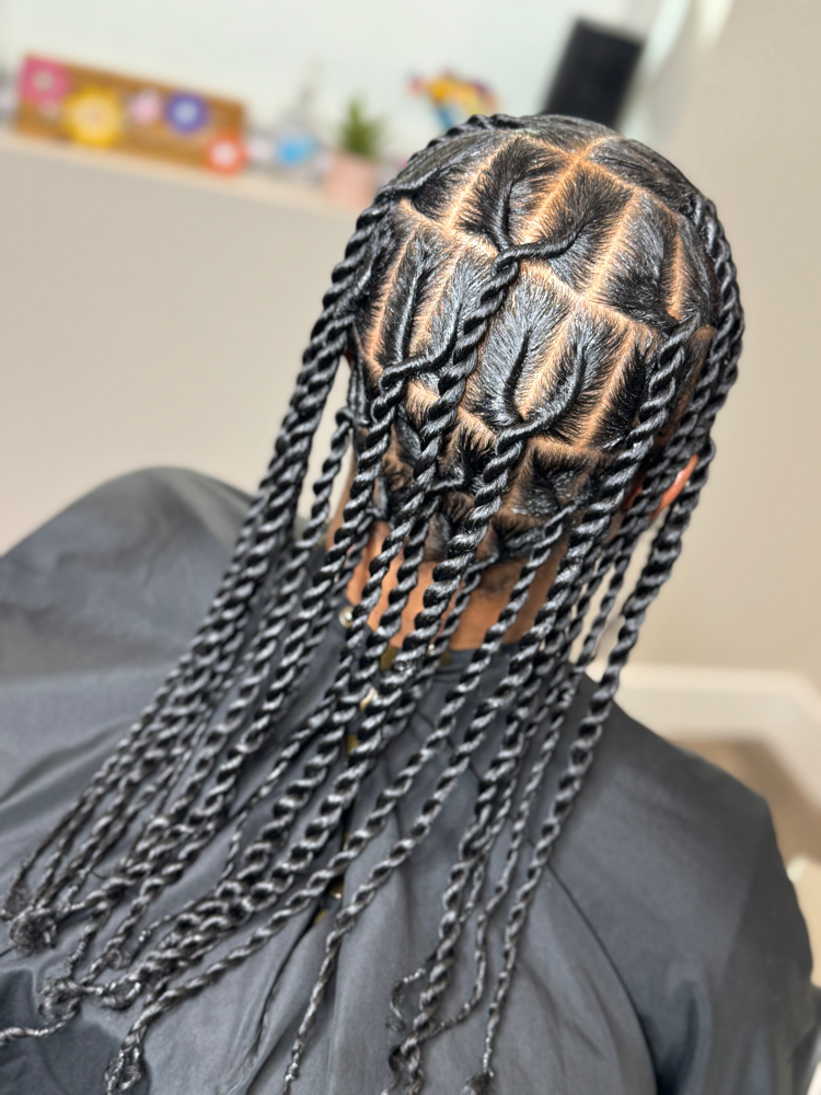 Large 2 Strand Rope Twists