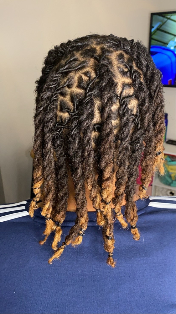 Retwist With RopeTwist On Short Loc