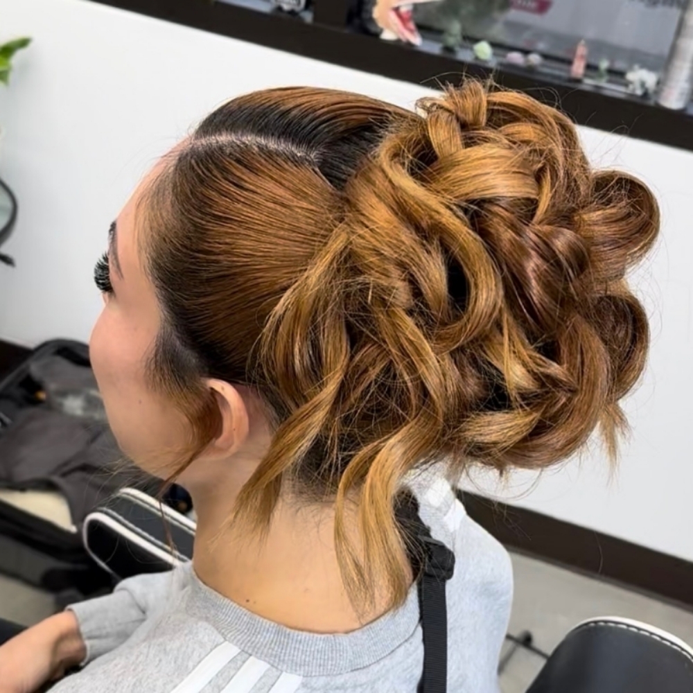 UPDO HAIRSTYLE at JayBug Braids & Styling in Pomona, CA