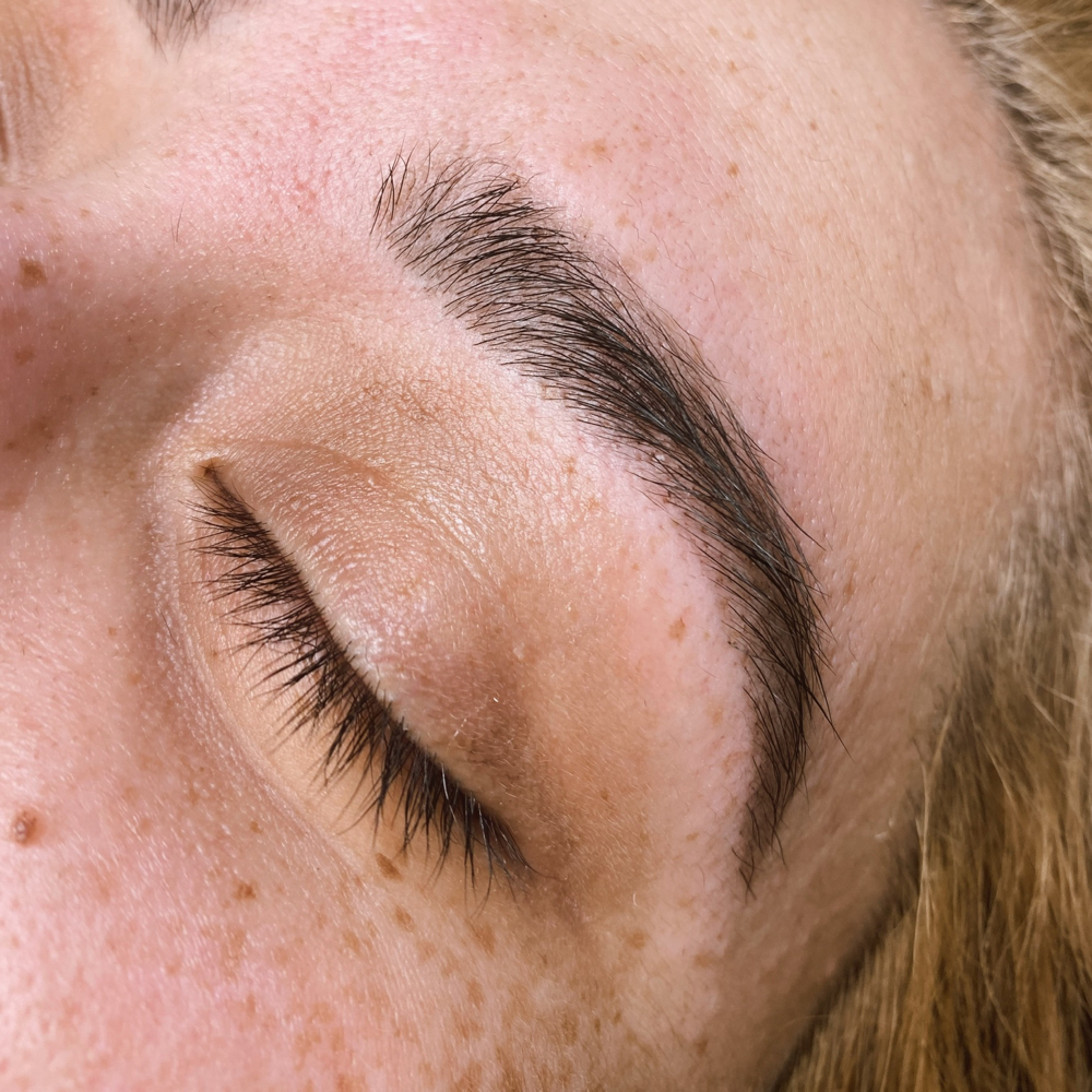 brow wax + tint