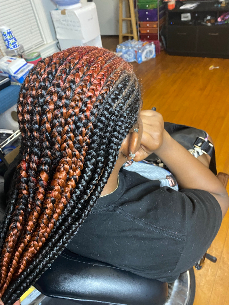 Feed-in Braids Waist Length