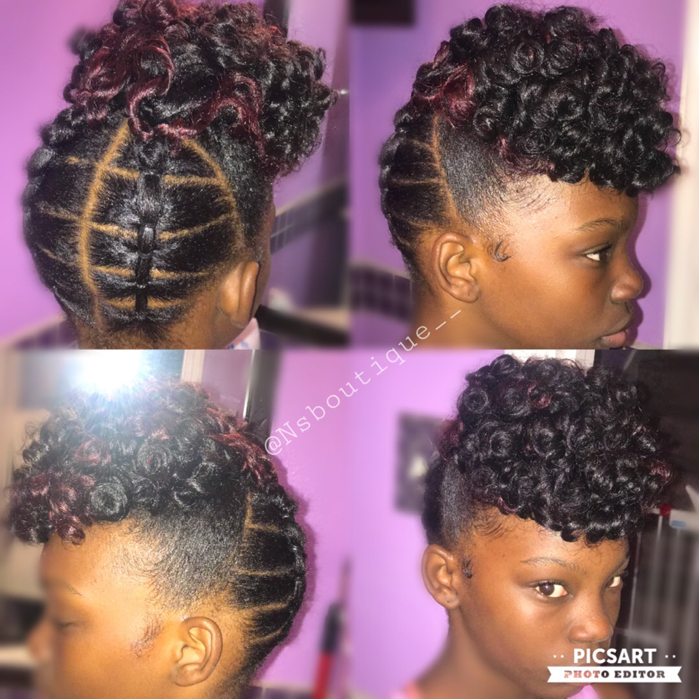 Braidless Crochet Updo