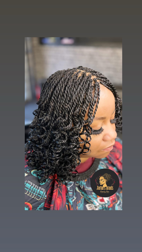 Bob Senegaless Twist at Jartu's Braids beauty bar 🇱🇷 in Monroe, LA