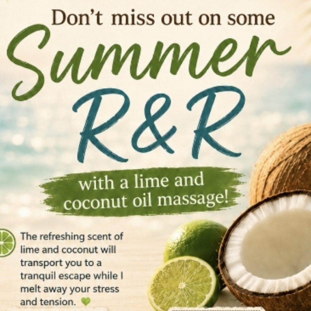 Lime Coconut Swedish Massage at Monica Goss in Lubbock, TX