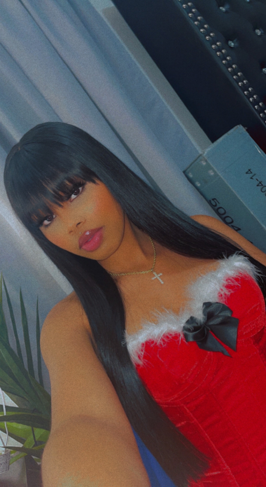 Closure Sew In With China Bangs