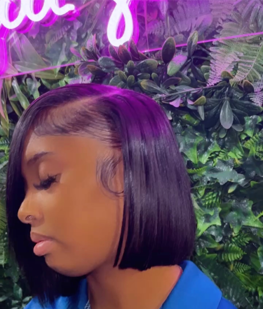 Natural Part Bob Quickweave