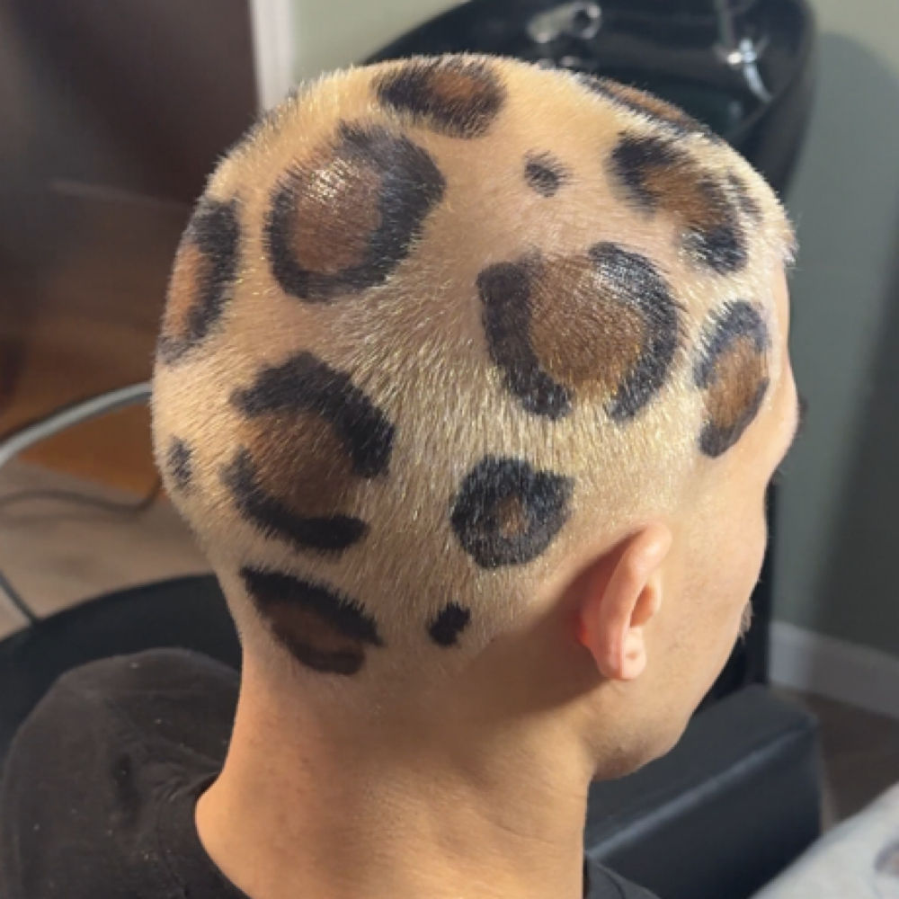 Bleach buzz cut at JOVANNIE in Middletown, CT