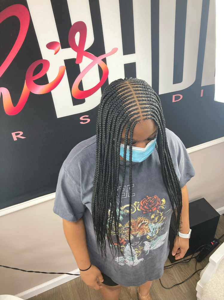 Medium/small Fulani Braids