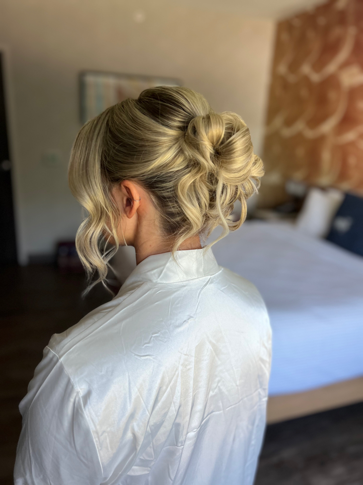 Up do at Bei Capelli in Palmer, MA