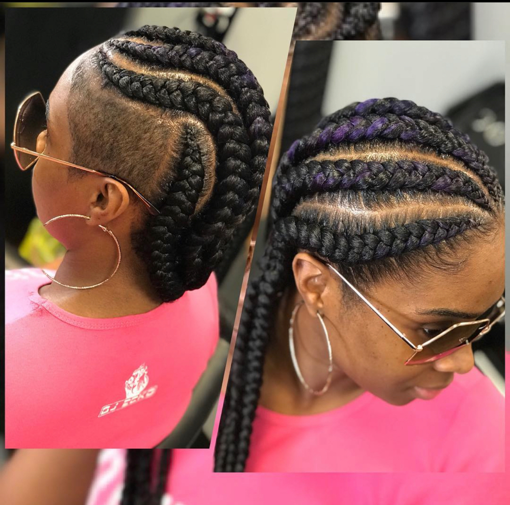 4-6 Dazzling Cornrows