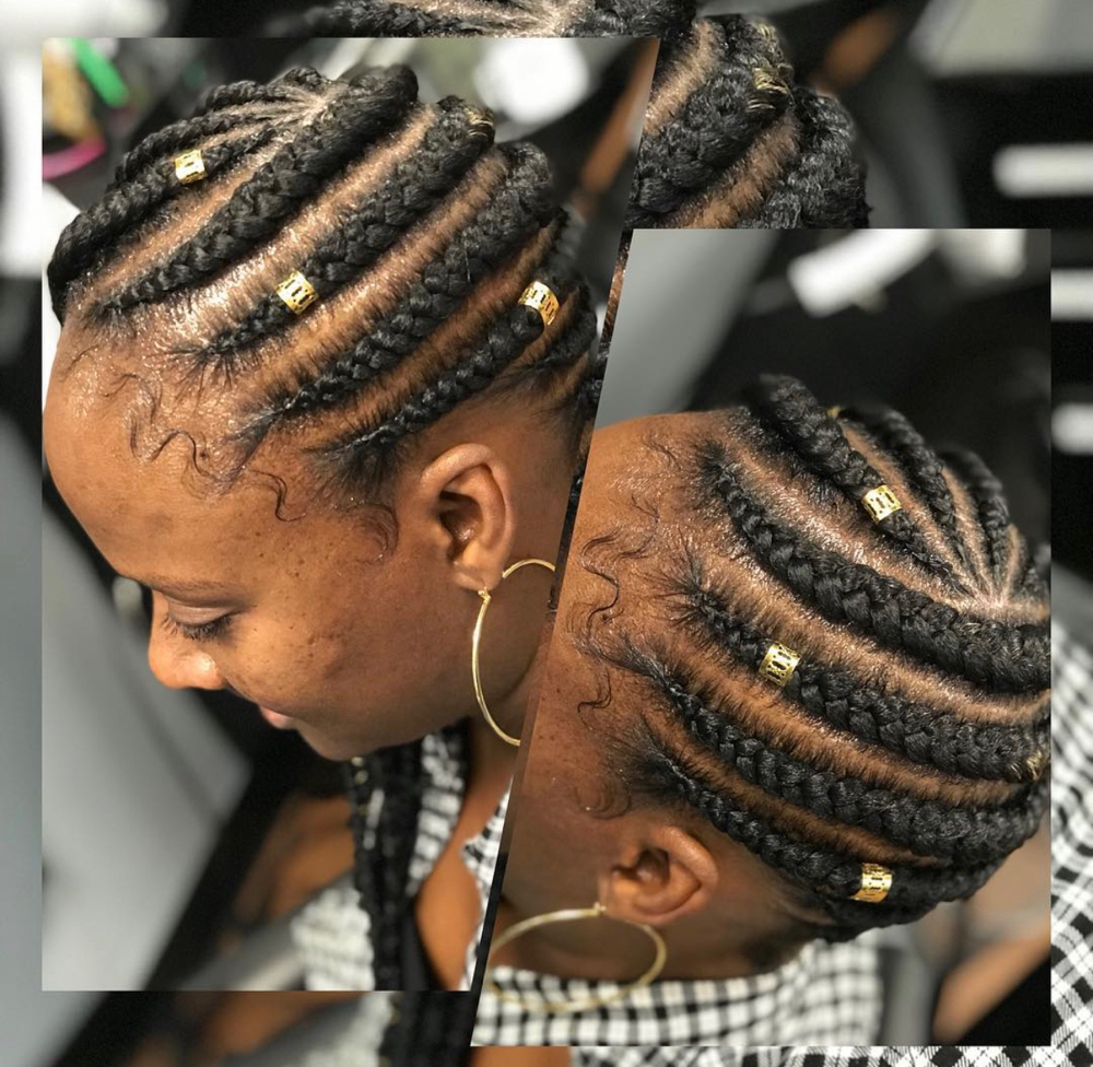 8-10 Dazzling Cornrows