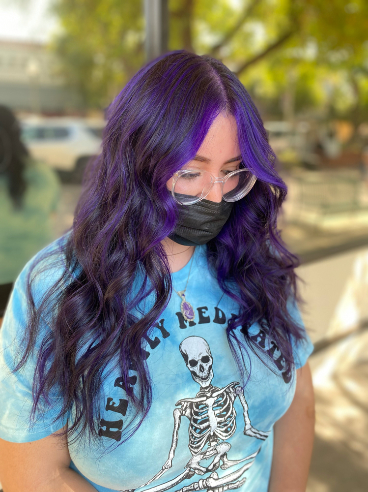 Vivid (colorful) Balayage
