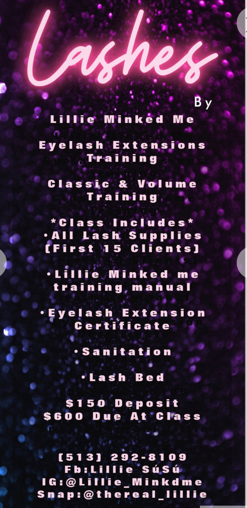 1 On 1 Lash Class