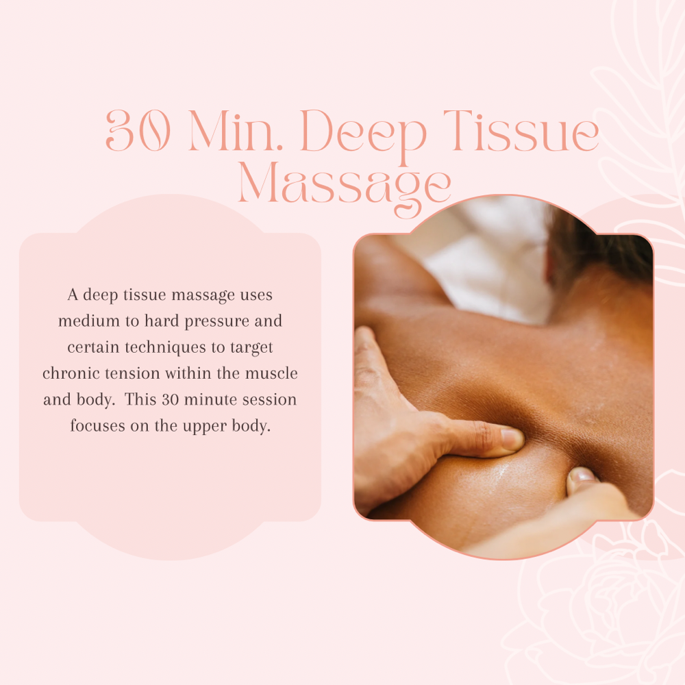 30 Minute Deep Tissue Massage