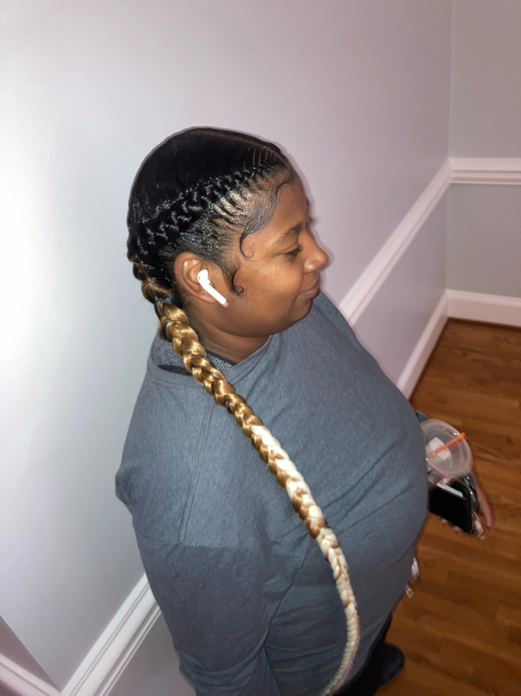 2 Feed In Braids