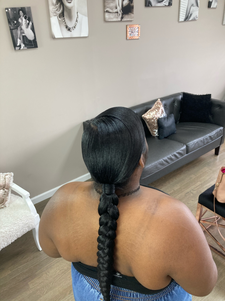 Sleek Braided Ponytail