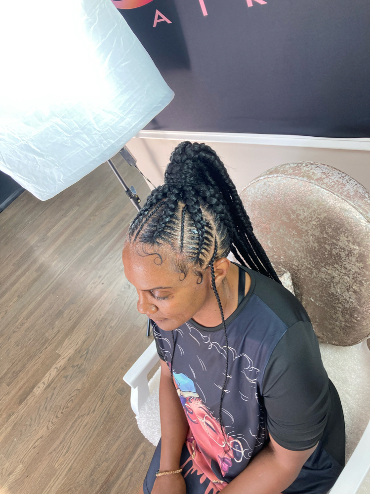 Large Braided Ponytail/bun