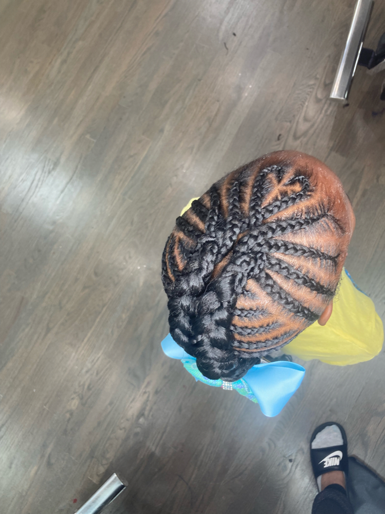 Kids Braids W/ Hair Added