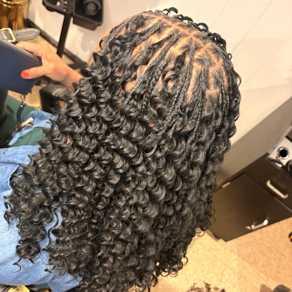 Small Bora Bora Braids at Bonitaa Beauty Co. in Syracuse, NY