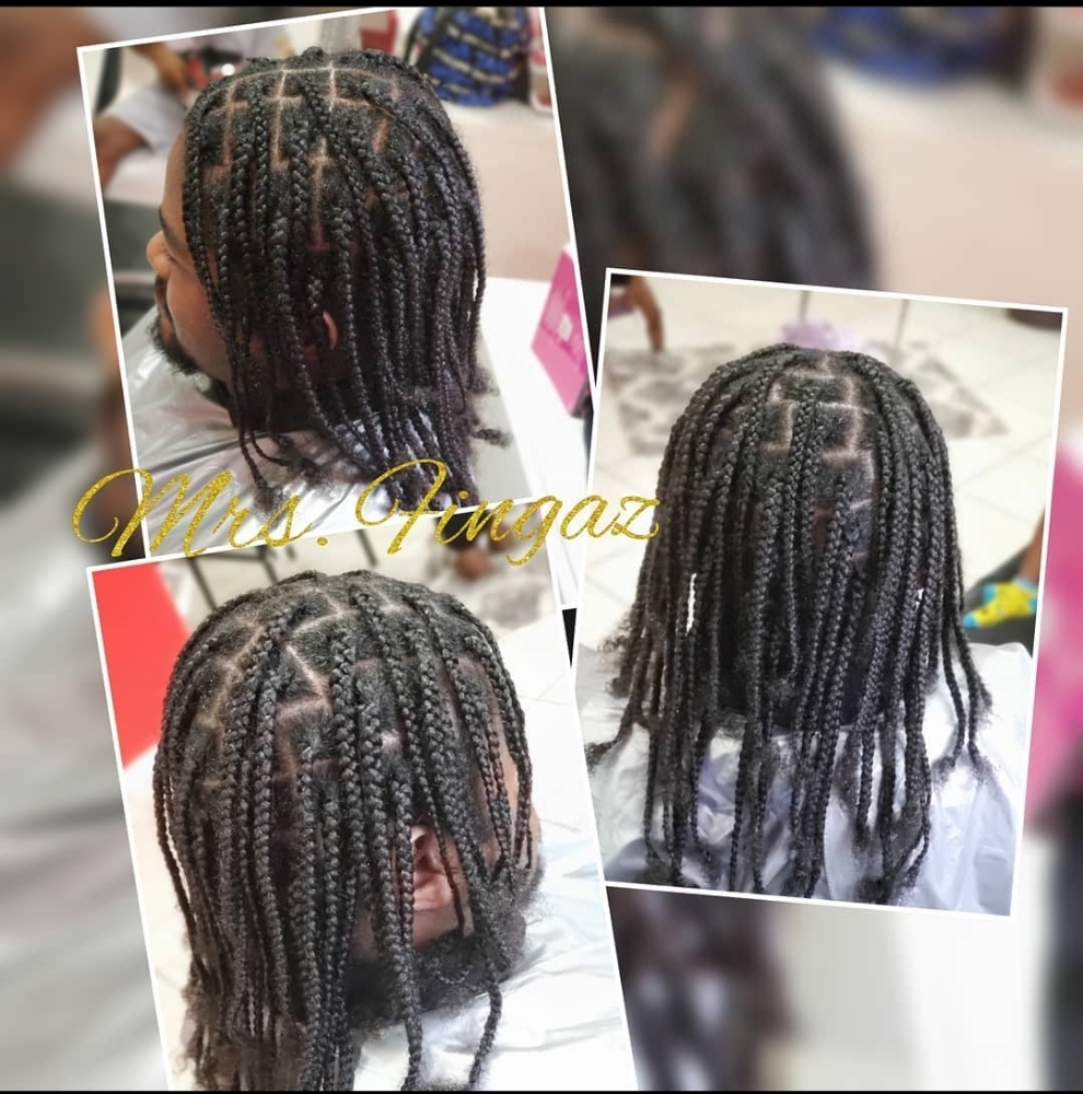 Natural Hair Boxbraids No Weave.