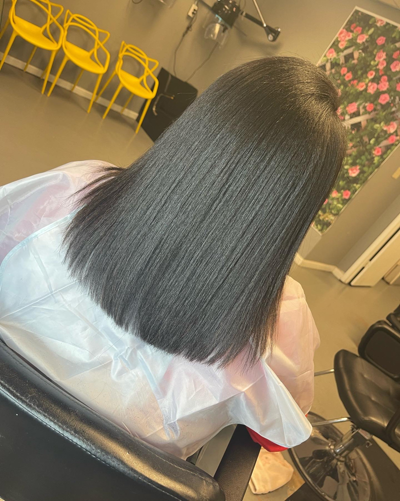 Silk Press (w/ends Clipping)