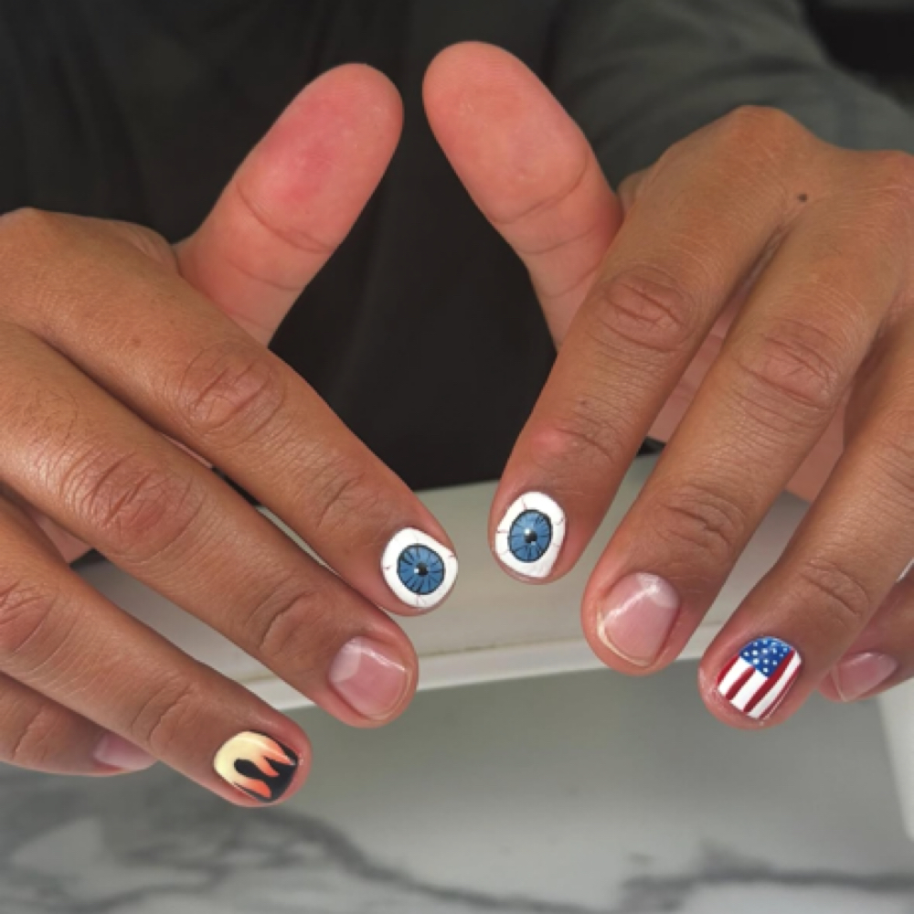Male Manicure at B. Yourself Salon in Hays, KS