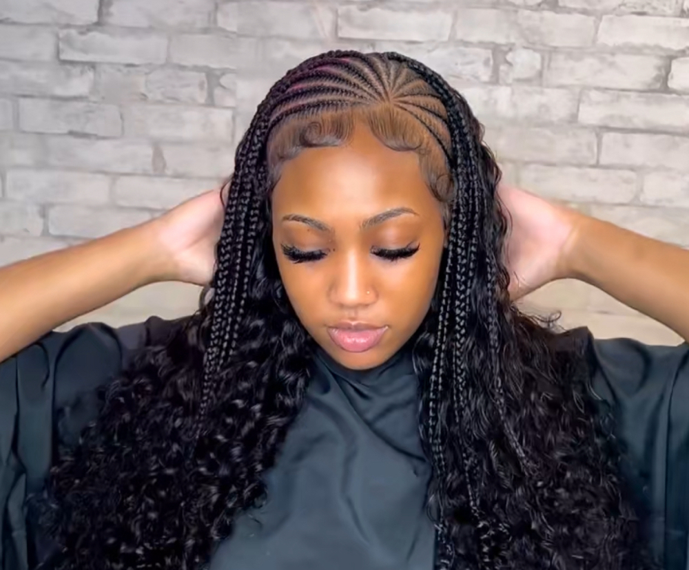 HALF BRAIDS COMING OFF 1 CORNER 🔥