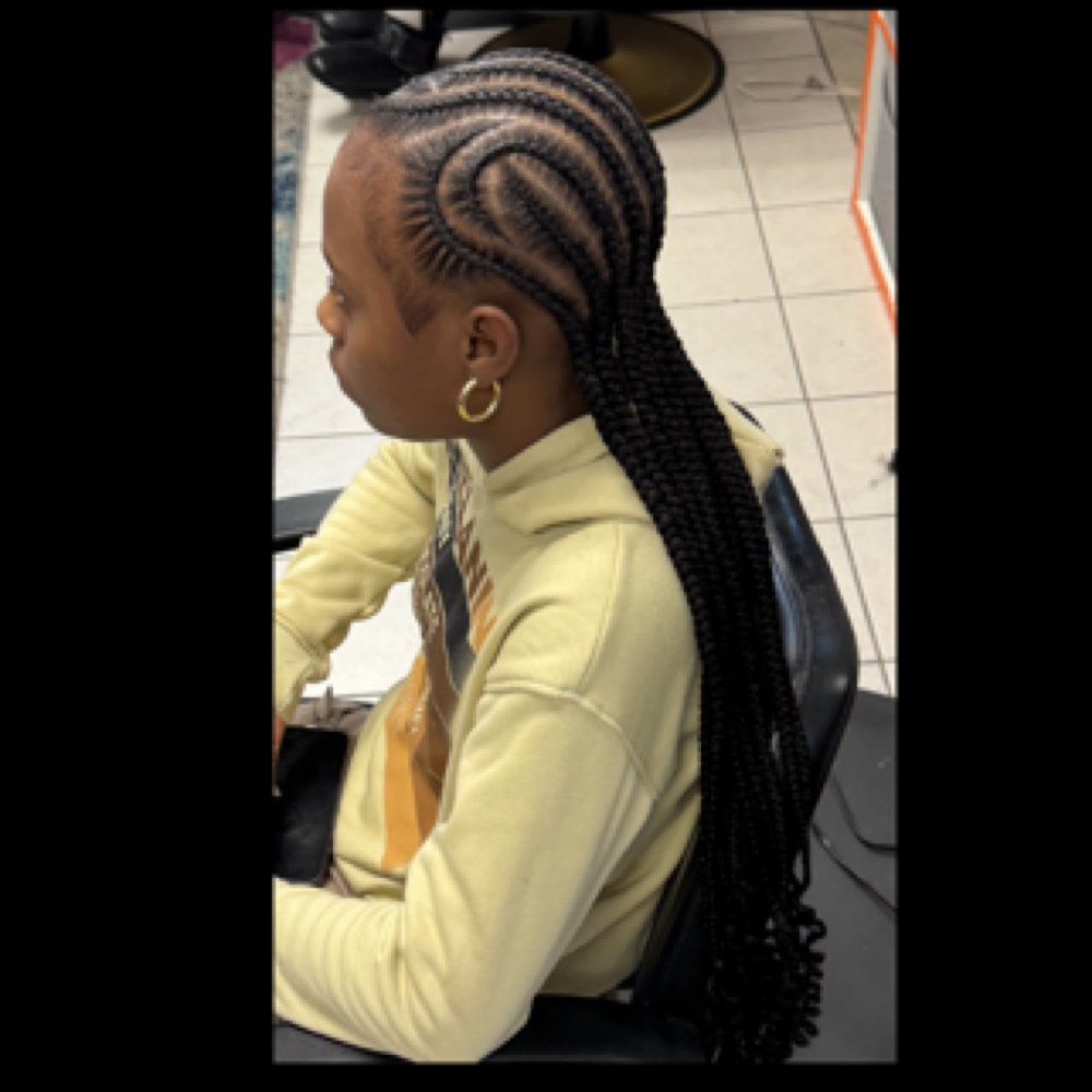 Kids Feed-ins With Design at B. Braided in Southfield, MI